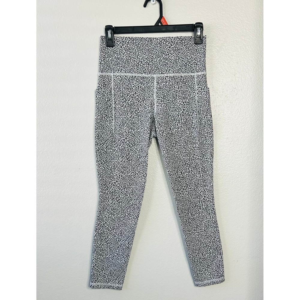 Athleta Salutation Stash II Textured Tight Cheetah Print High Rise Leggings S